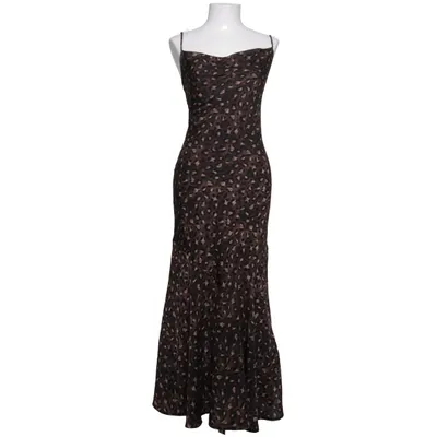 Långklänning (Brun, Svart, Beige) från Adoore Elastan, Polyester