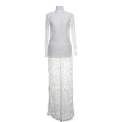 Strandkjole (Hvid) fra Divided by H&M Elastan, Polyamid, Polyester