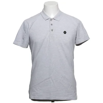 Polo (Gris) de No Excess Coton recyclé, Polyester recyclé