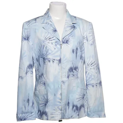 Blazer (Bleu, Blanc) de Delmod Coton, Élasthane, Polyamide, Polyester, Viscose