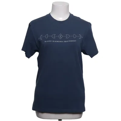 T-shirt (Blauw) van Black Diamond Elastaan, Organisch katoen
