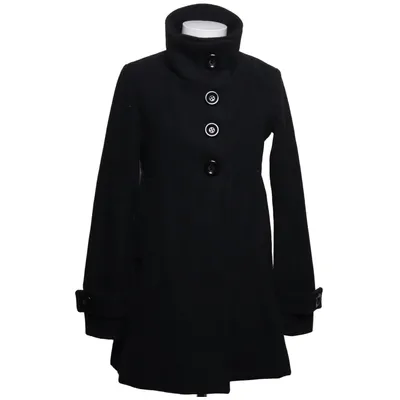Frakke (Sort) fra Cubus Polyester, Uld