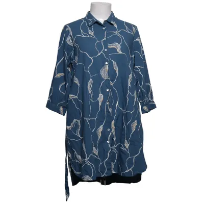 Blousejurk (Blauw, Wit) van Akkriti Katoen