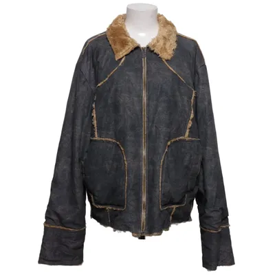 Shearling jacket (Gray, Beige) from Eddy's Jackets