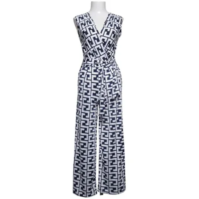 Jumpsuit (Blau, Weiß) von New Feeling