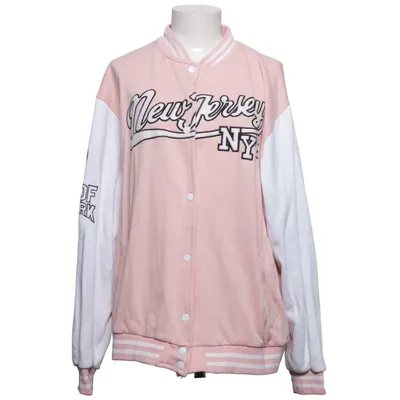 Collegejacka (Rosa, Vit) från BLFD Bomull, Polyester