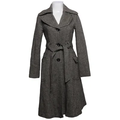 Frakke (Brun) fra H&M Polyester, Viscose, Uld