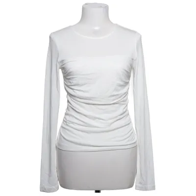 Långärmad t-shirt (Vit) från Bik Bok Återvunnen polyester, Viskos
