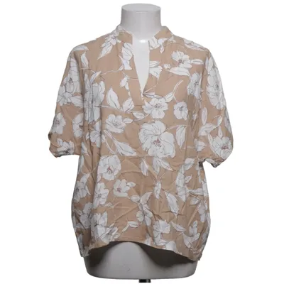 Top (Beige, White) from Klaus Dilkrath Linen, Viscose