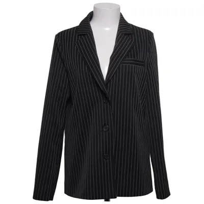 Blazer (Zwart, Wit) van Donna Romina x NA-KD Elastaan, Polyester