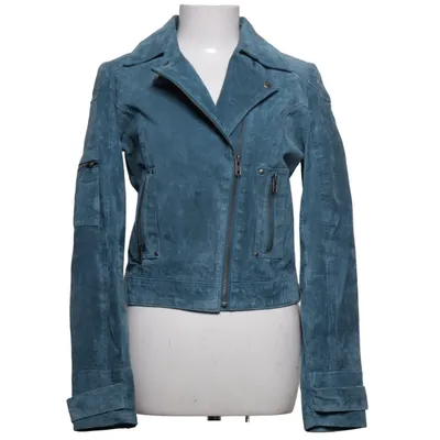 Bikerjacke (Blau) von JSFN Leder, Polyester