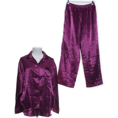 Pyjamas (Lila) från Lady Avenue Bomull, Polyester