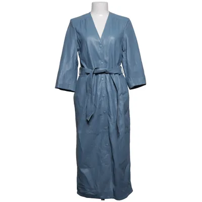 Leather coat (Blue) from Ibana Leather, Polyester