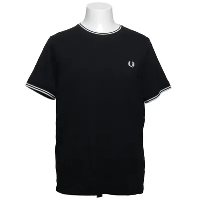 T-shirt (Zwart) van Fred Perry Katoen