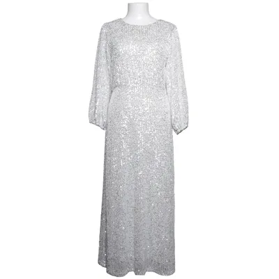 Maxikjole (Sølv) fra Magasin Du Nord Elastan, Genanvendt polyester