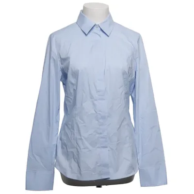 Shirt (Blue) from Mango Cotton, Elastane