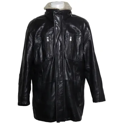 Veste en peau de mouton retournée (Noir) de Milestone
