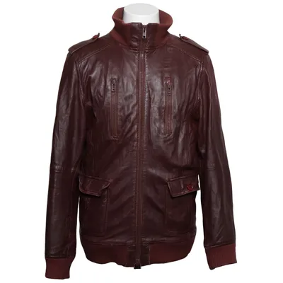 Läderjacka (Brun) från Vailent Bomull, Skinn