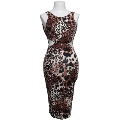 Jurk (Bruin, Zwart, Wit) van ASOS Petite Elastaan, Polyester, Viscose