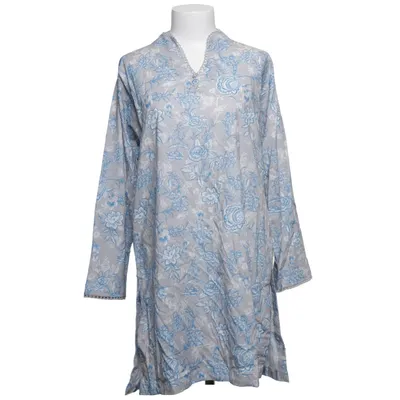 Robe (Gris, Bleu, Blanc) de Khaadi Coton, Viscose