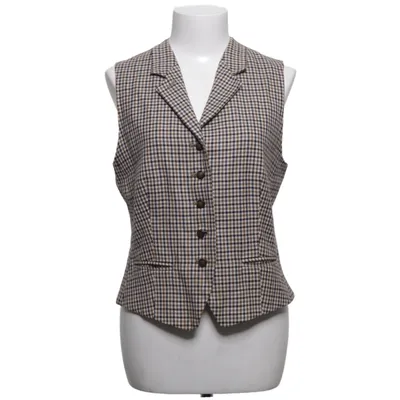 Suit vest (Brown, Black) from Aquascutum Wool