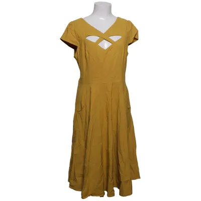 Jurk (Geel) van Voodoo Vixen Elastaan, Polyamide, Viscose