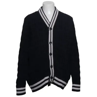 Cardigan (Blue, White) from Pre End Cotton