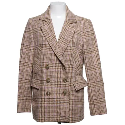 Pea coat (Pink, Brown, Beige, Multicolored) from Julie Fagerholt Acetate, Alpaca wool, Polyamide, Viscose