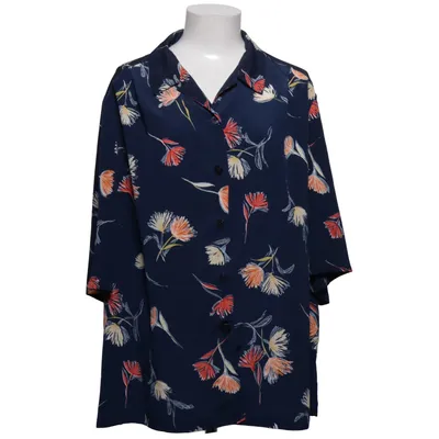 Kortärmad skjorta (Blå, Flerfärgad) från Aspens Polyester