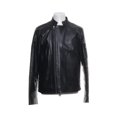 Leren jack (Zwart) van Tiger of Sweden Jeans Katoen, Leer