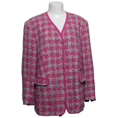 Blazer (Pink, Multicolored) from Marcona Acrylic, Cotton, Polyester, Viscose