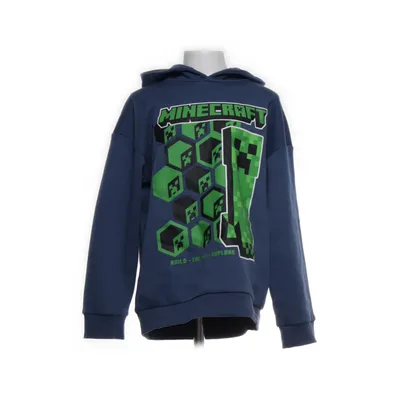 Huvtröja (Blå, Grön) från Minecraft Bomull, Polyester