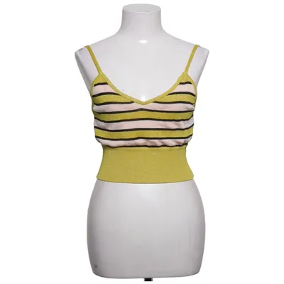 Crop Top (Gelb, Pink, Schwarz) von Baum Und Pferdgarten Metallfaser, Polyamid, Polyester, Tencel