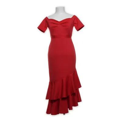 Aftonklänning (Röd) från Miss Selfridge Elastan, Polyester