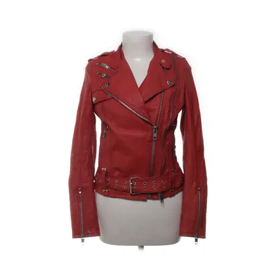 Biker jacket (Red) from Jofama by Kenza Polyester, Leather