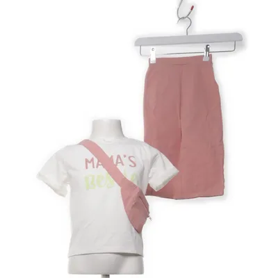 Set (Roze, Wit) van Shein Elastaan, Polyester