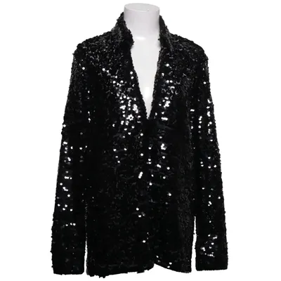 Blazer (Black, Silver) from Zara Polyester