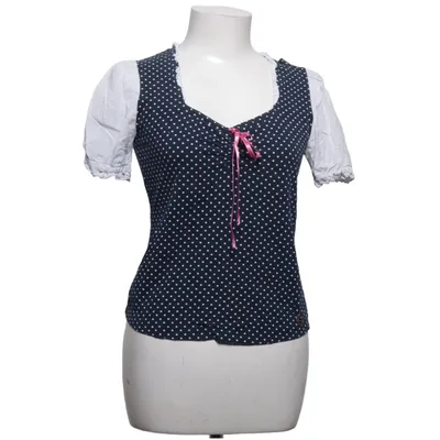 Dirndl blouse (Blauw, Wit, Roze) van Brandl Tracht Katoen, Elastaan