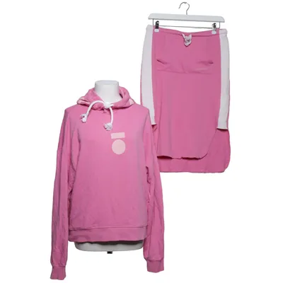 Capuchon sweater (Roze, Wit) van 10 Days Elastaan, Organisch katoen