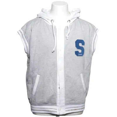 Kortärmad huvtröja (Grå, Vit, Blå) från Swag Bomull