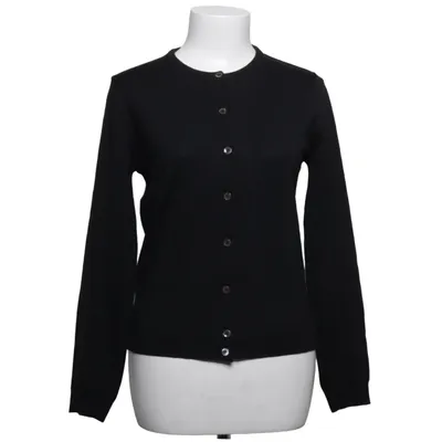 Cardigan (Black) from Stenströms Merino wool