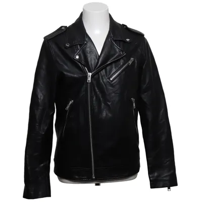 Biker jacket (Black) from Jack & Jones Polyester, Polyurethane