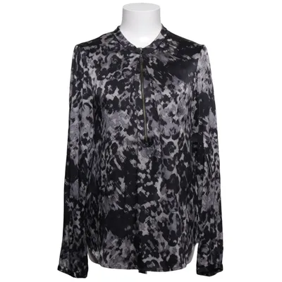 Blouse (Noir, Gris, Blanc, Multicolore) de Style Butler Élasthane, Soie