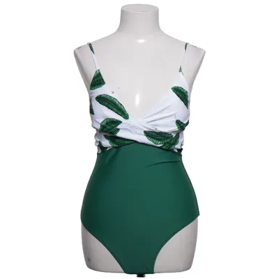 Maillot de bain une pièce (Vert, Blanc) de Cupshe Élasthane, Polyamide, Polyester