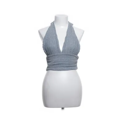 Haut dos-nu (Bleu) de NA-KD Fibre métallique, Polyester