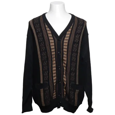 Cardigan (Noir, Marron) de Jockey Acrylique, Laine de mouton