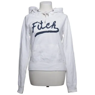 Huvtröja (Vit) från Abercrombie & Fitch Bomull, Polyester