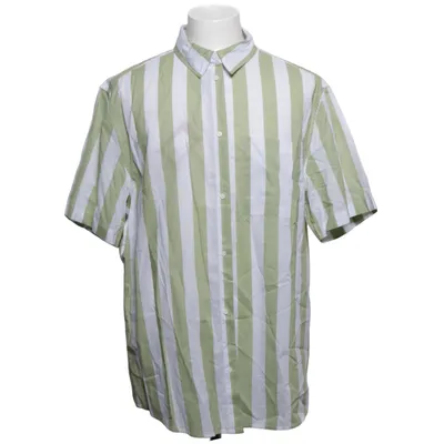 Short sleeve shirt (White, Green) from H&M Cotton