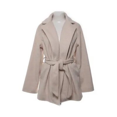 Frakke (Beige) fra NA-KD Polyester, Viscose