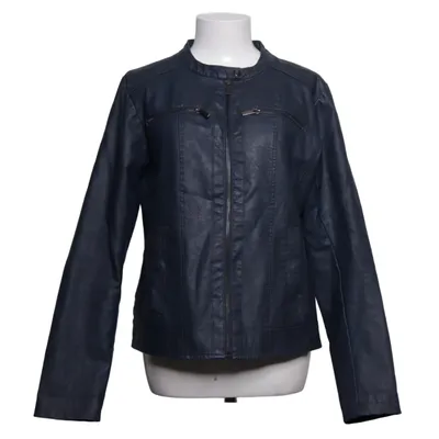 Jacket (Blue) from Gina Polyester, Polyurethane, Viscose